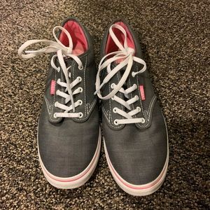 Vans tennis shoes with pink details